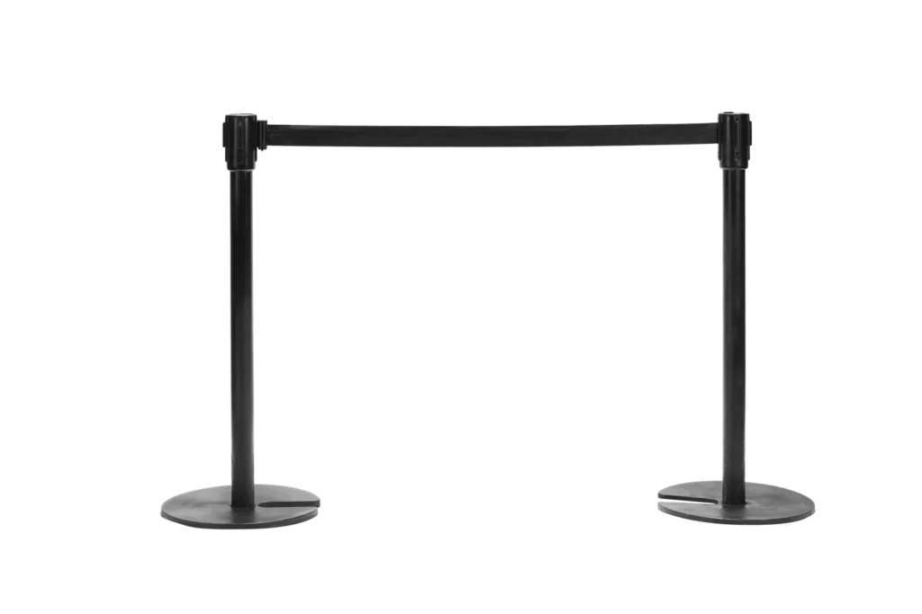 Black Queue Pole (Retractable Belt)