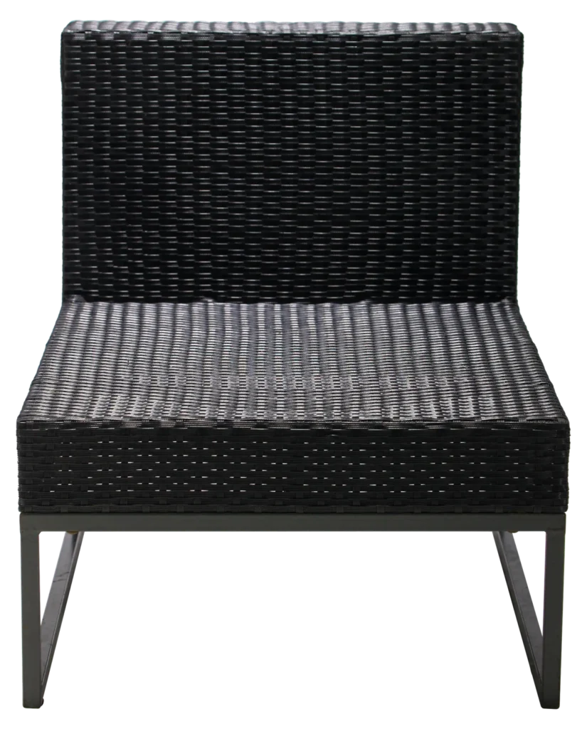 Rattan Rectangle Side Chair
