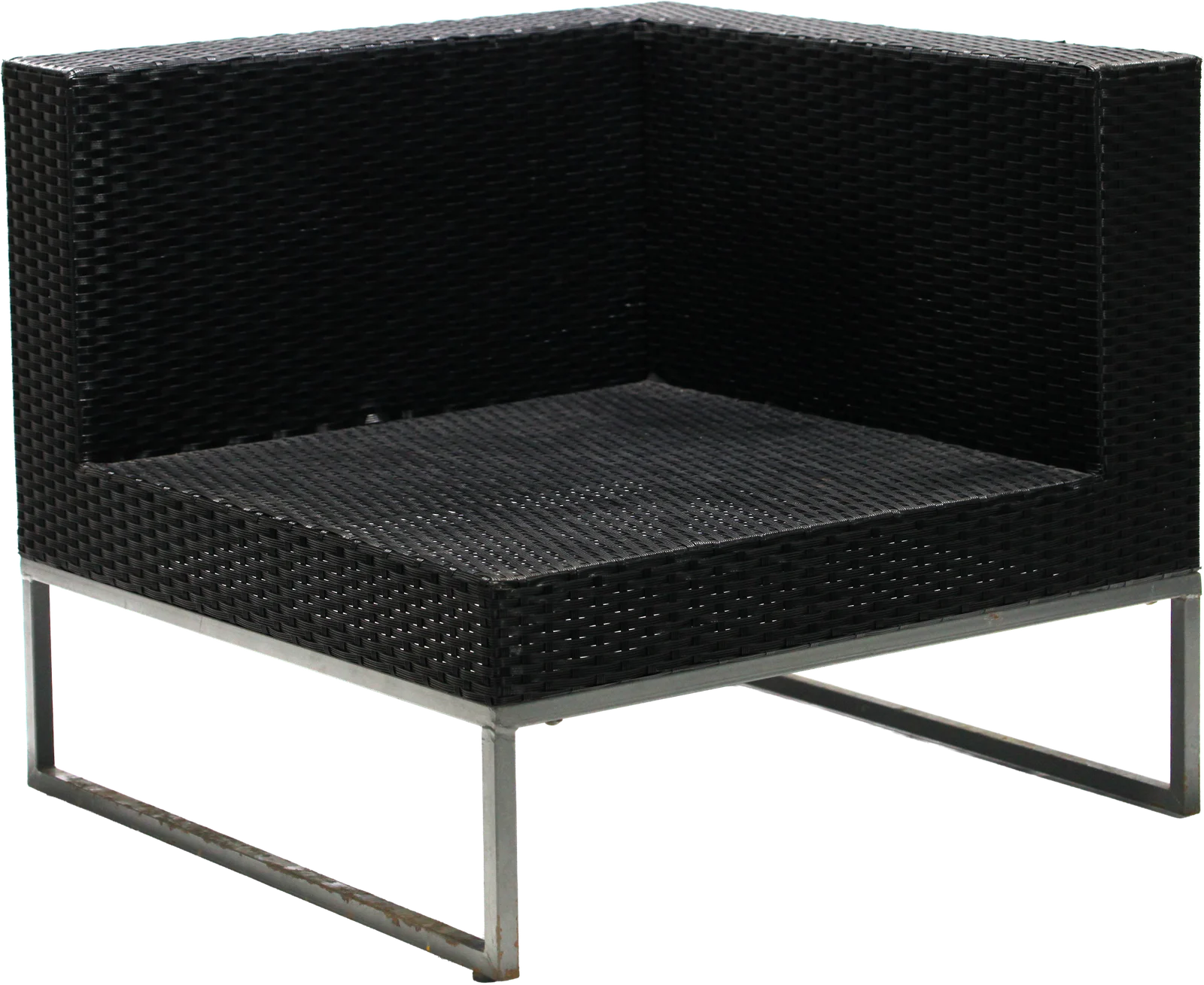 Rattan Square Corner Chair